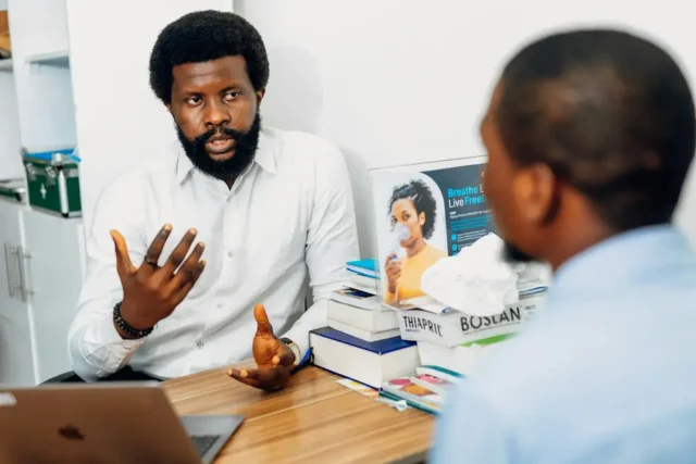 Personal nutrition consultation between a dietitian and client